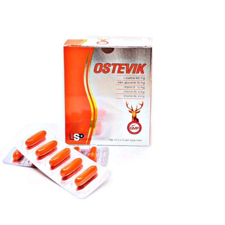 L-cystein 500mg - OSTEVIK - Viên uống đẹp da, chống lão hoá, làm chậm quá trình oxy hóa, giúp sáng da, giúp giảm sạm da.