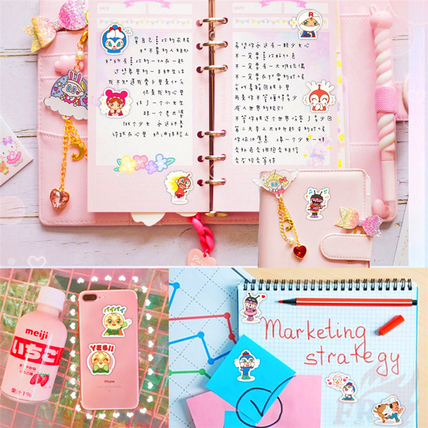 Bộ 40 Miếng Dán Hoạt Hình Anpanman - Series 03