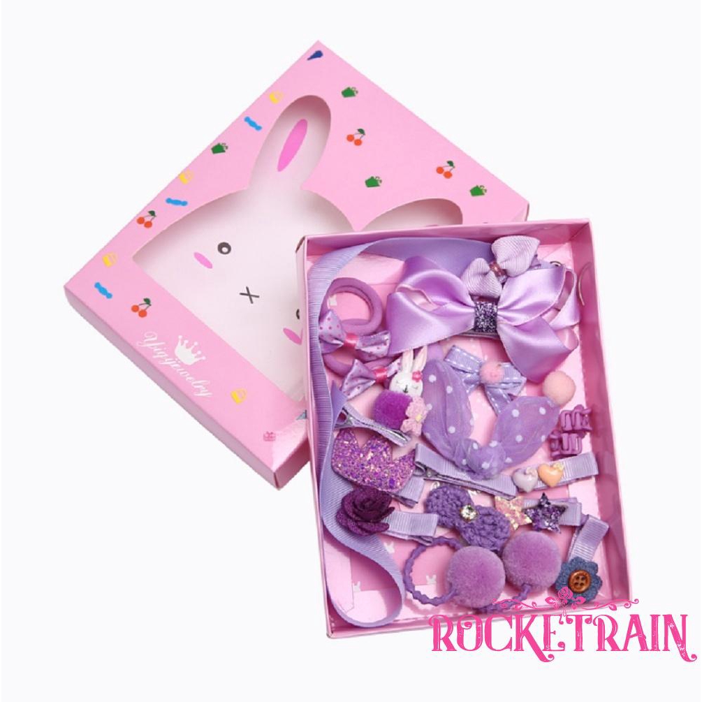 Set kẹp tóc dễ thương cho bé gái