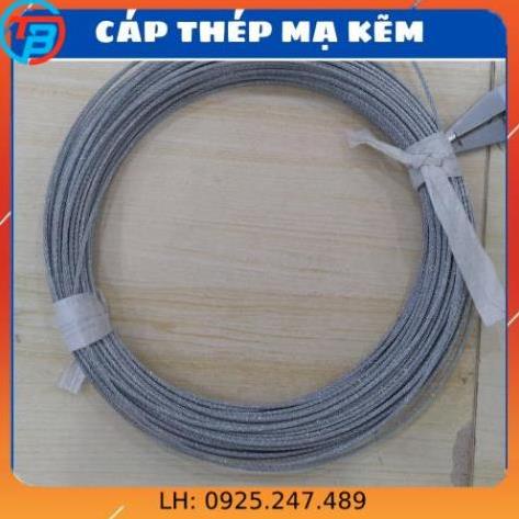 Cáp thép mạ kẽm cắt theo mét - CÁP THÉP Thái Bình Vina