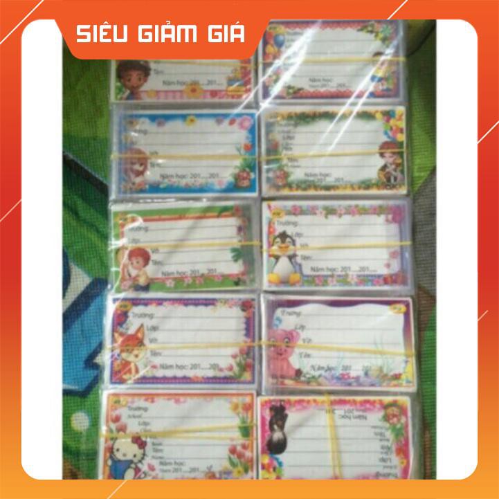(sỉ ib) 80 nhãn vở cho bé