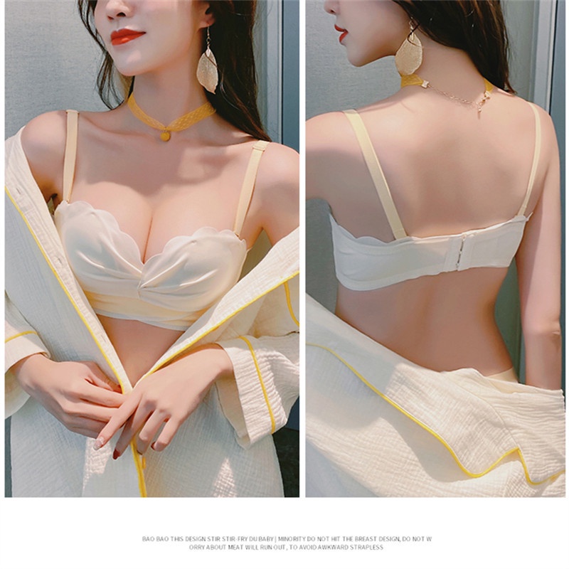 1 Bộ Đồ Lót Không Dây Nâng Ngực Tàng Hình Gợi Cảm Cho Nữ