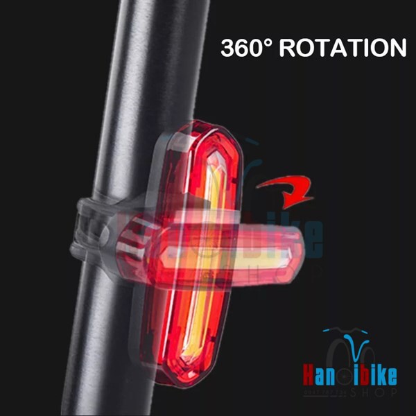 Đèn hậu xe đạp cảnh báo nháy 3 màu AQY-096 - Chính hãng
