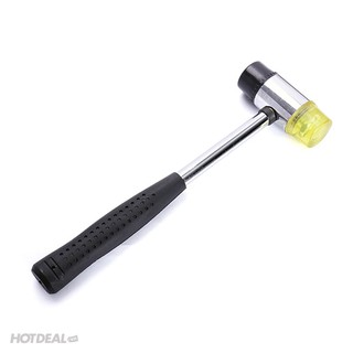 Búa cao su 2 đầu φ30mm cán kim loại bọc nhựa