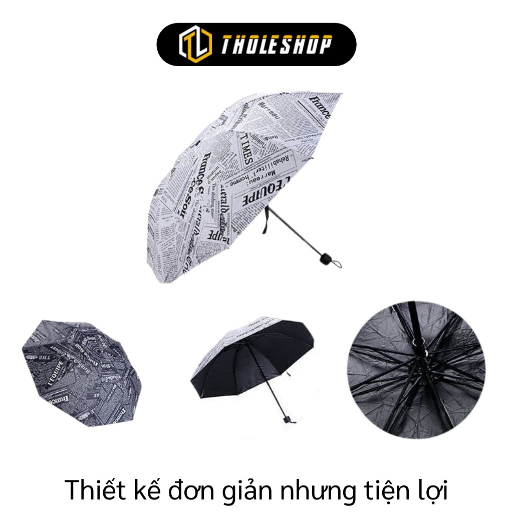 [SGD] Ô Cầm Tay - Dù Giấy Báo Che Mưa, Chống Nắng Cá Tính, Dù Cầm Tay Gấp Gọn Model 7585