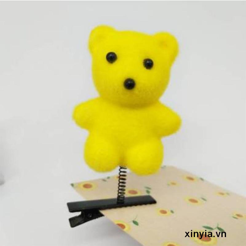 Kẹp Tóc Hình Chú Vịt / Trái Tim Màu Vàng Nhỏ Nhắn Dễ Thương Cho Bé Gái