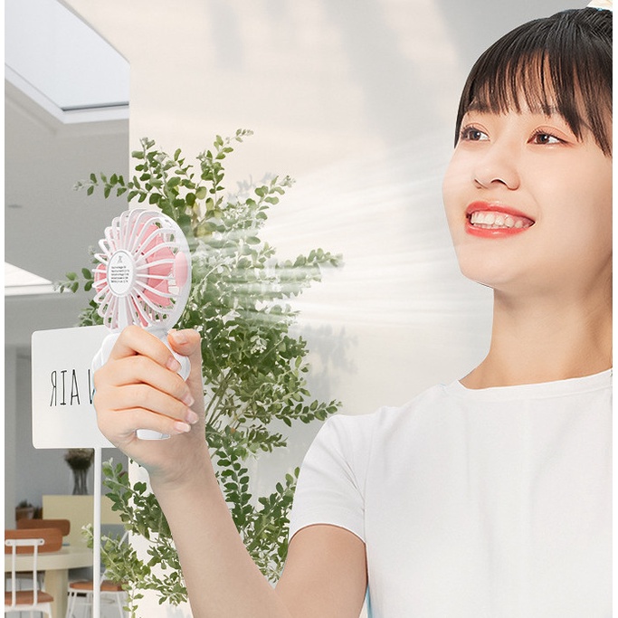 Quạt QUALITELL cỡ nhỏ bỏ túi sạc USB thiết kế hình phi hành gia thời trang mới 2022