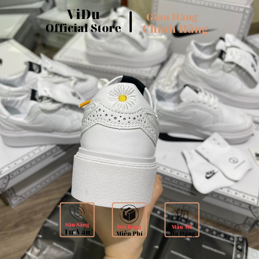 Giày thể thao nam nữ KWONDO1 X FEACEMINUSONE  21159 ViDu màu trắng, giày GD full box, hàng cực đẹp dễ phối đồ