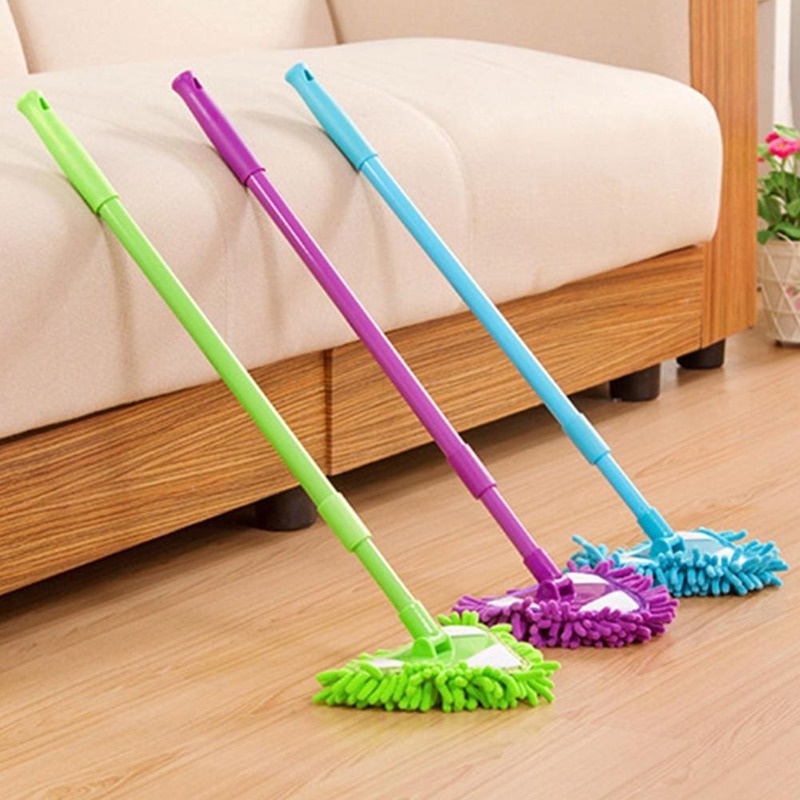 180° Cây Lau Nhà Hình Tam Giác Có Thể Xoay Và Giặt Sạch Tiện Dụng Cho Phòng Tắm
