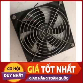 Fan 12cm 12V 0.15A đã test kĩ, chạy tốt + kèm tấm chắn