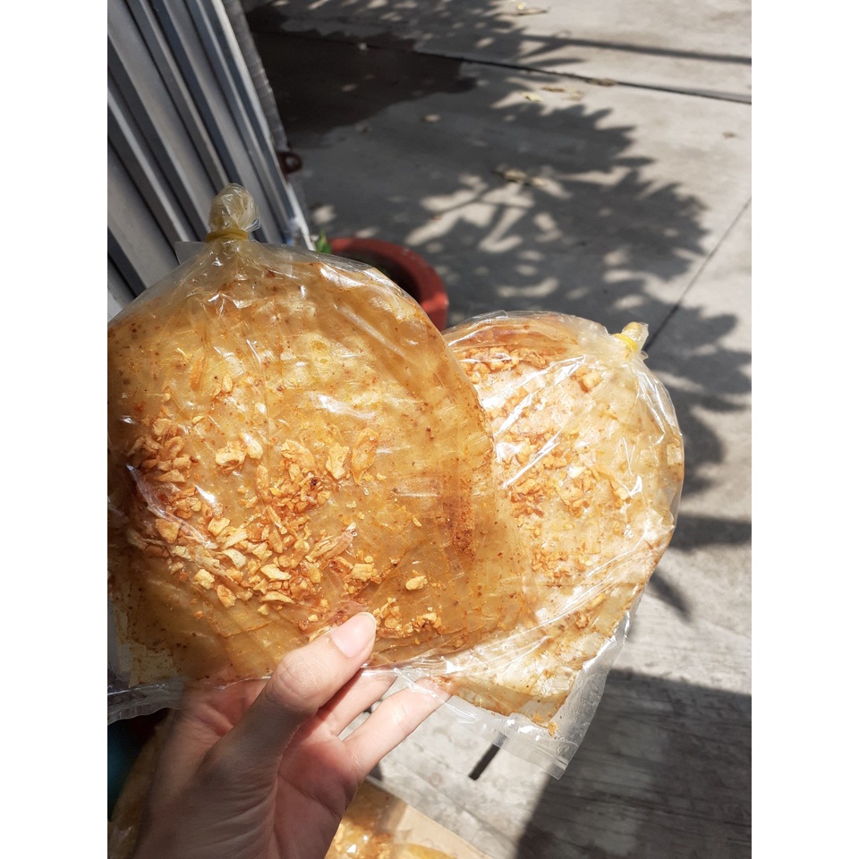 Bánh Tráng Muối Tỏi Xì Ke Bịch Lớn 500GR! Chính Gốc Tây Ninh! Trộn Muối Tỏi Siêu Cay, Ăn Chay Được