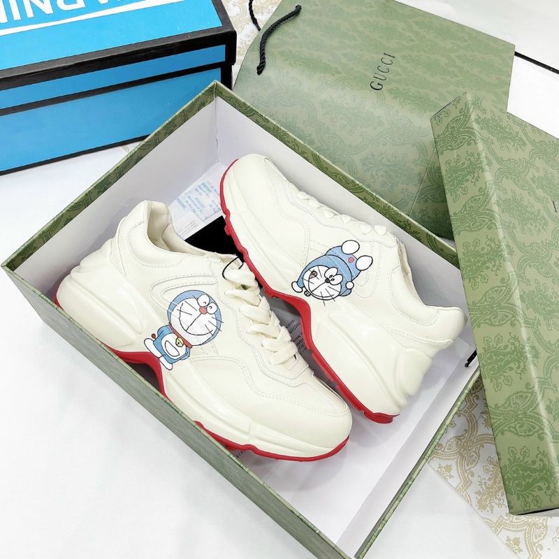 JMT(ẢNH THẬT) Giày Thể Thao Nữ Trắng Doraemon Da Mềm Êm Chân Fullbox Tag Hãng Bill Túi Cao Cấp