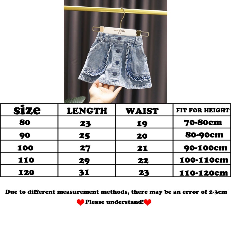 Váy Denim Viền Ren Thiết Kế Mới Thời Trang Mùa Hè Theo Phong Cách Hàn Quốc Cho Bé 1-5 Tuổi
