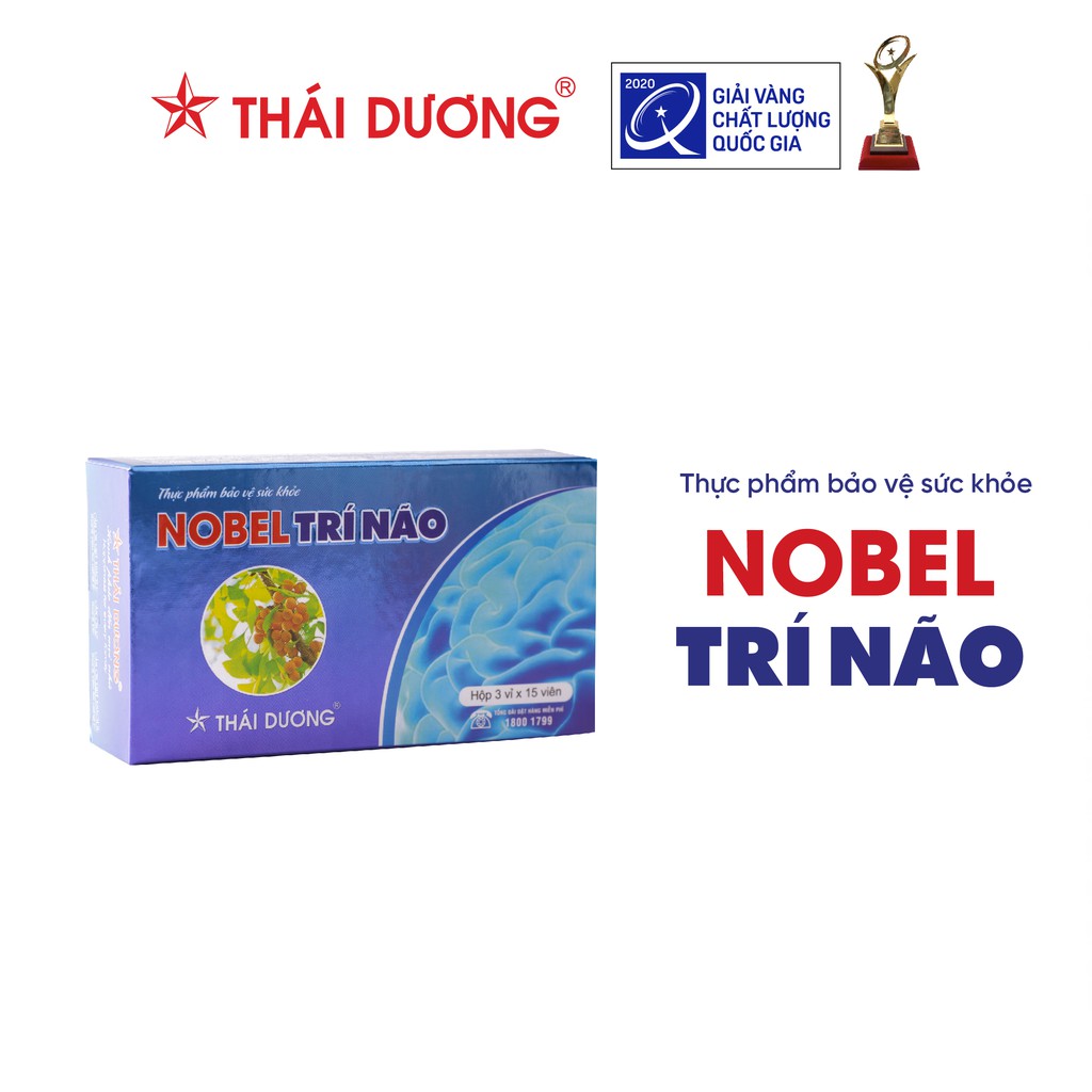 Viên uống Nobel Trí Não ngăn ngừa tai biến mạch máu não  45 viên/ hộp - Sao Thái Dương