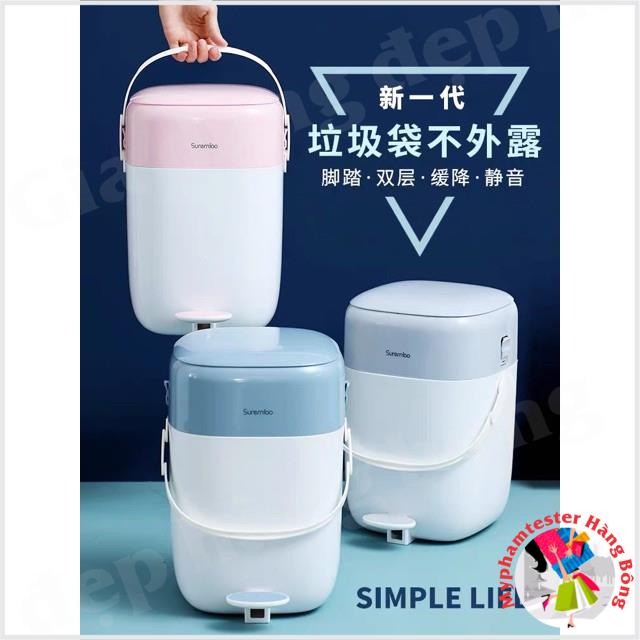 Thùng rác đạp chân nhả tự động mẫu mới 2020  8 lít