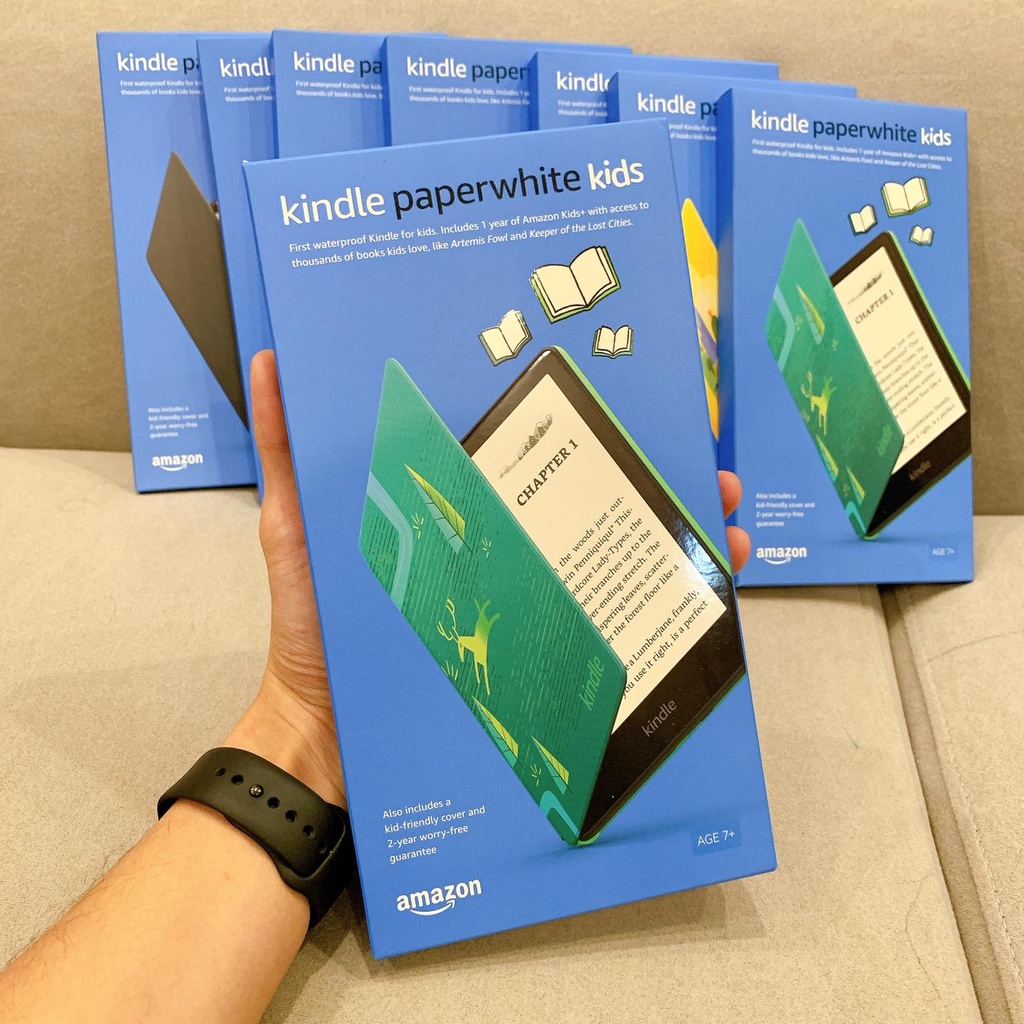 Máy đọc sách Kindle Paperwhite 5 11th 2021 New 100% đèn vàng màn hình 6.8 Inch chống nước