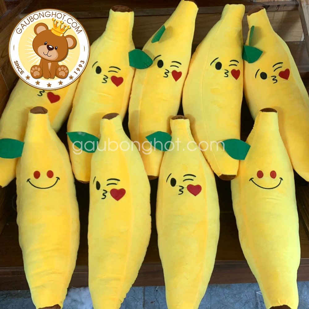 Quả Chuối Bông Thổi Tim Đáng Yêu Size 50cm ❤️Xưởng Gấu Hoa Bình❤️