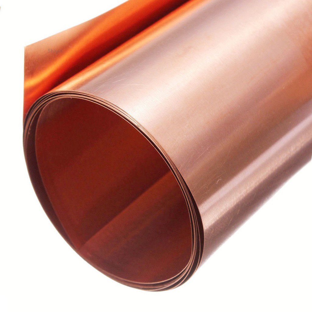 1 Tấm Lá Đồng Nguyên Chất 0.2mm * 100mm * 1000mm 99.9% Độ Tinh Khiết Cao