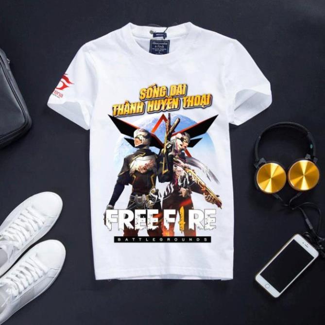[Đủ size] Áo Free Frie cotton cổ tròn màu trắng chất cực đẹp Chiến Giáp Hậu Thế