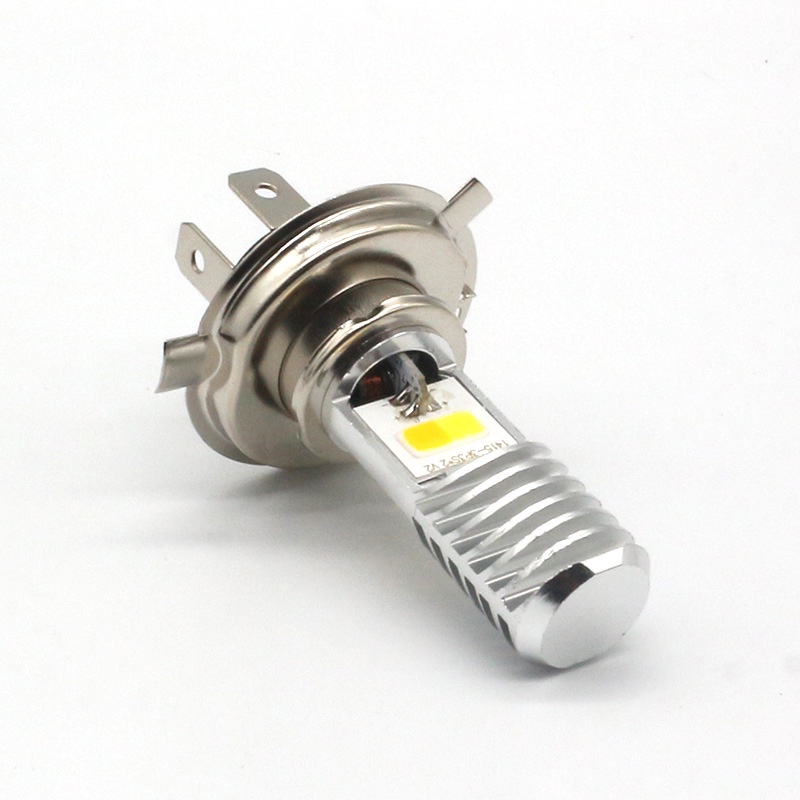 Đèn Pha Led H4 Màu Trắng / Vàng Siêu Sáng Cho Xe Mô Tô