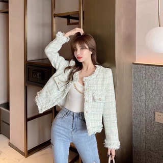 ÁO DẠ TWEED TIỂU THƯ SANG CHẢNH