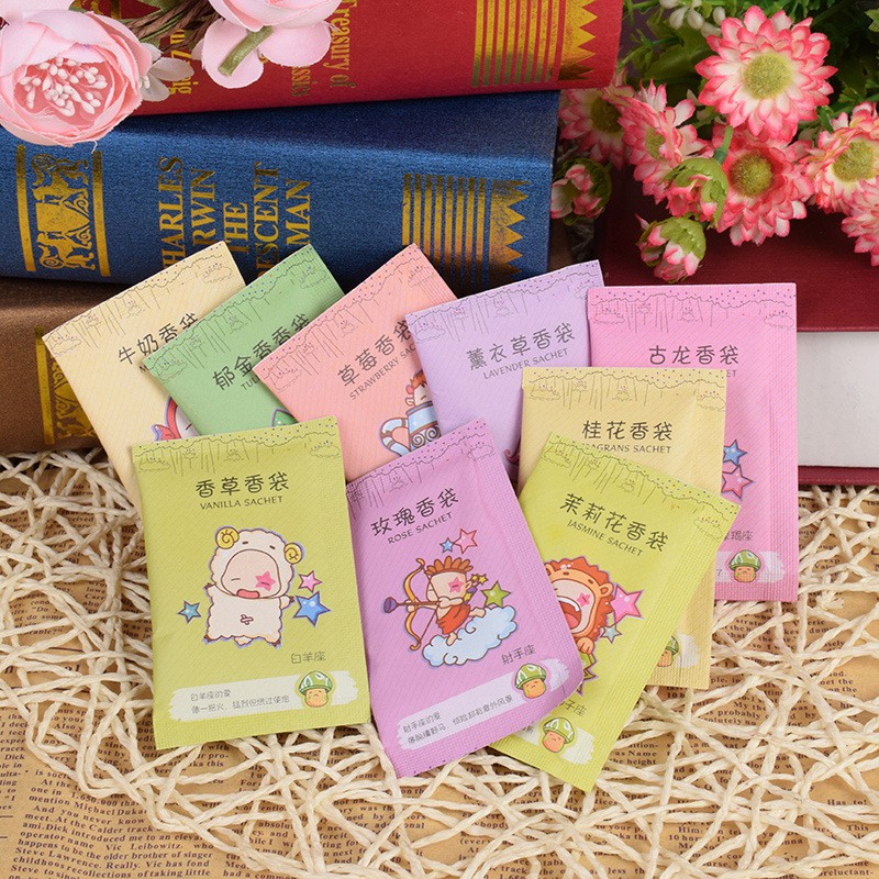 [COMBO 5] Túi Thơm Mini 12 Cung Hoàng Đạo Để Tủ Quần Áo, Giày Dép (Mẫu Ngẫu Nhiên)