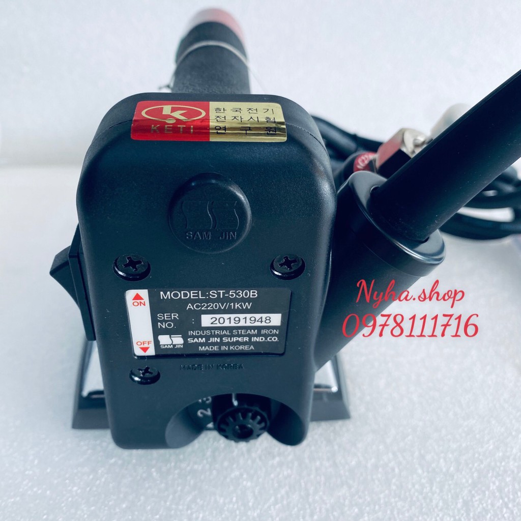 BÀN ỦI HƠI NƯỚC CẦM TAY SAMJIN 530B MADE IN KOREA ( DÒNG CAO CẤP)