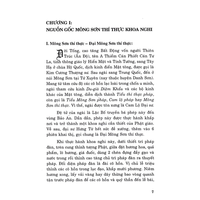 Sách - Mông Sơn Thí Thực Khoa Nghi (Hán Văn - Diễn Nôm - Phiên Âm - Chú Giải) (HT)