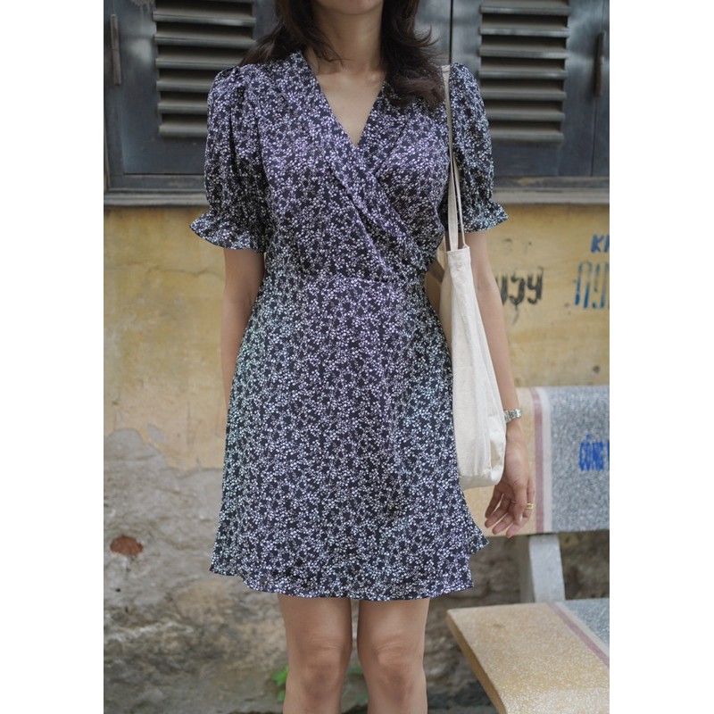 [Mã SKAMFA06 giảm 10% tối đa 50K đơn 0Đ] váy hoa nhí buộc eo 4492 | BigBuy360 - bigbuy360.vn