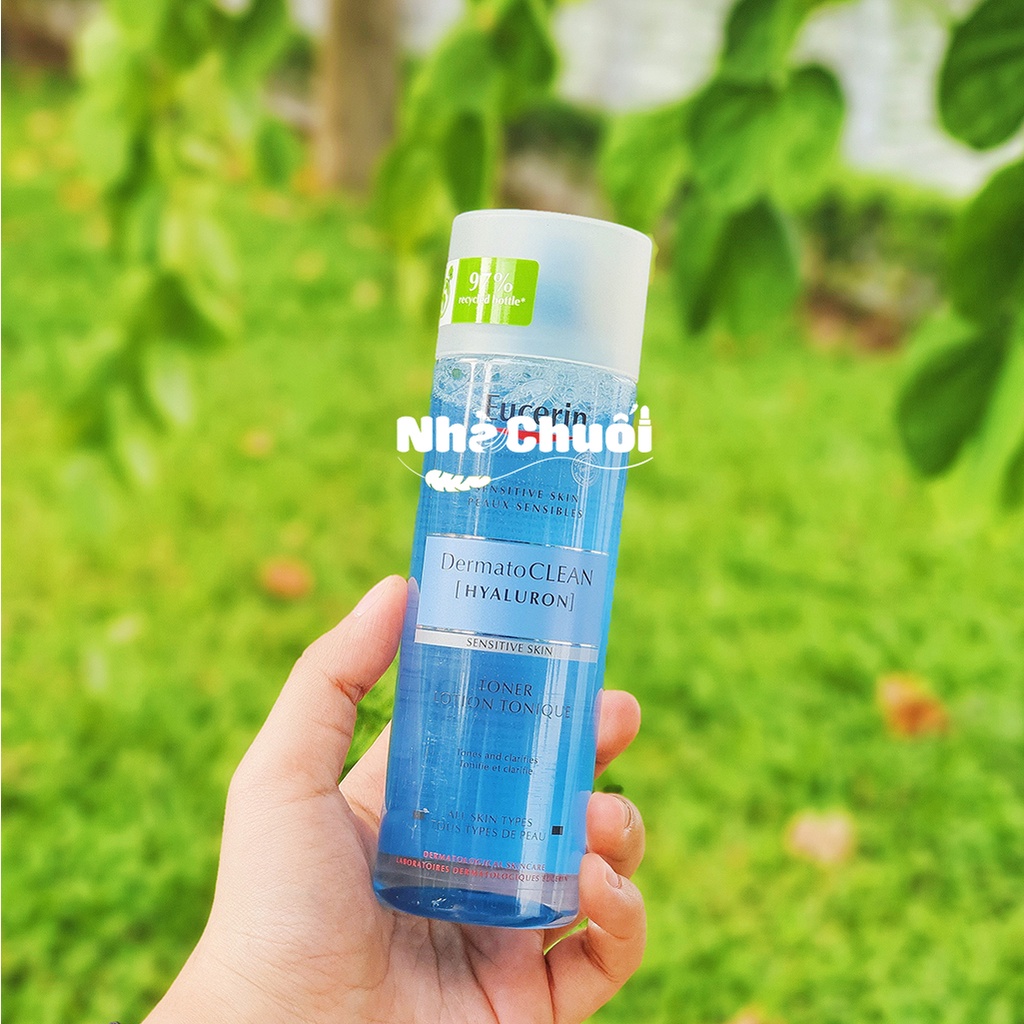 Toner nước hoa hồng làm sạch da Eucerin Dermato Clean, Toner cho da thường và da nhạy cảm 200ml