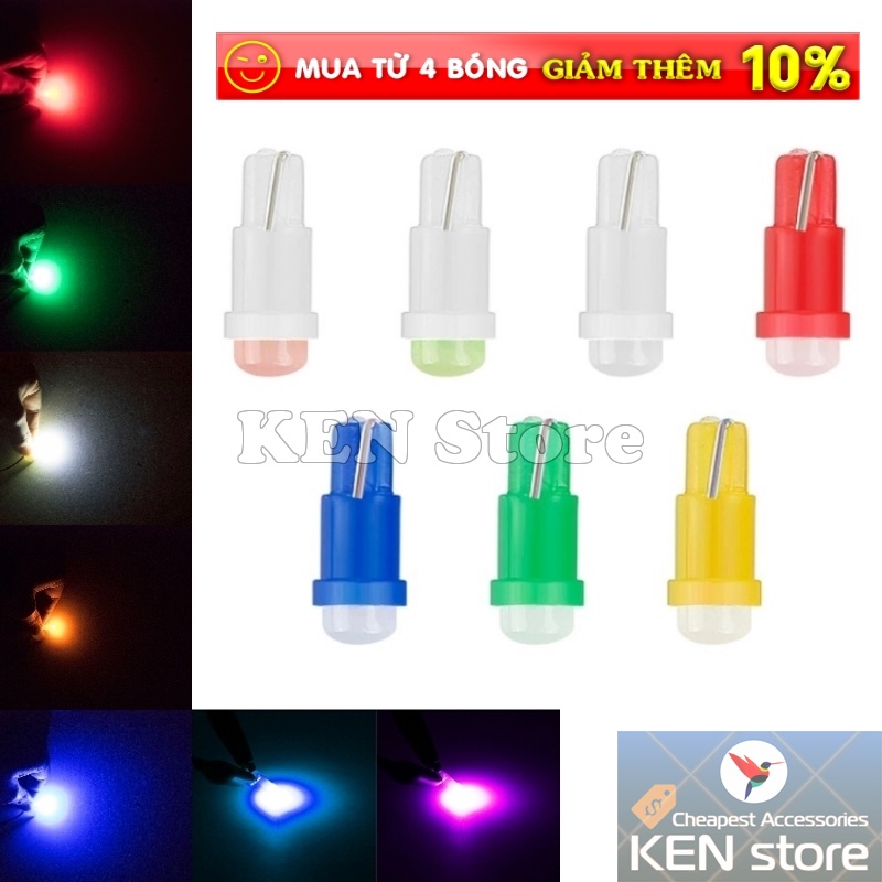 [Mã LIFEAUMAY giảm 10% tối đa 30k đơn 150k] Bóng LED T5 gắn mặt đồng hồ xe máy, táp lô đồng hồ xe máy