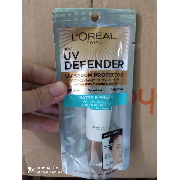 Kem chống nắng L’Oreal Paris UV Defender kiềm dầu 15ml​