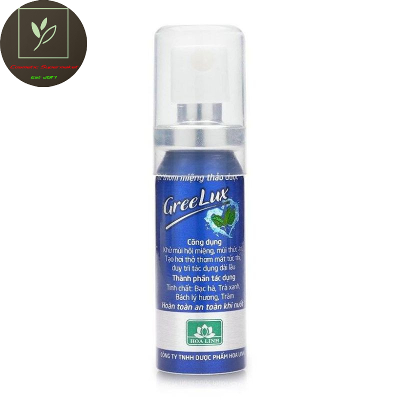 Xịt thơm miệng ngăn ngừa vi khuẩn GreeLux 12ml