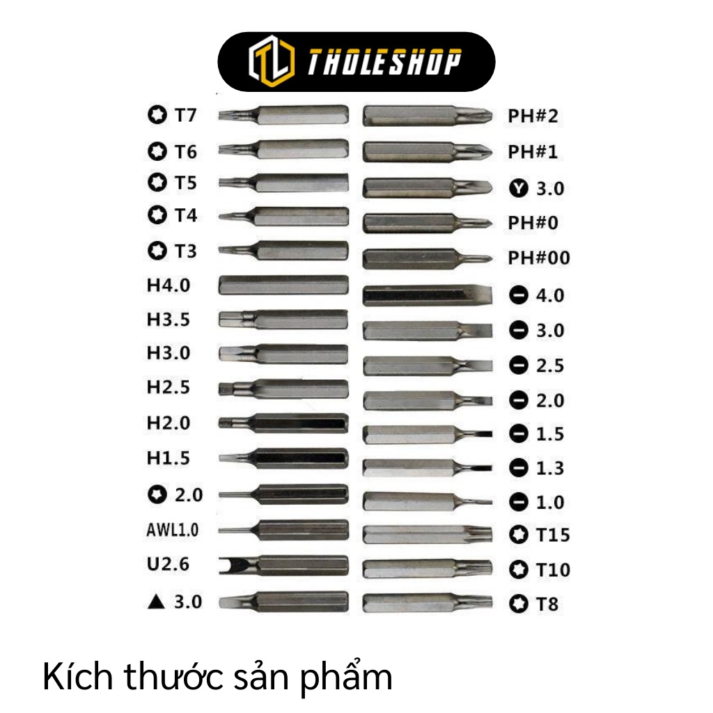 Bộ tua vít 31 đầu đa năng có nam châm hít - Dụng cụ vặn ốc tiện lợi đủ các đầu dẹt, lục giác, dấu cộng 241