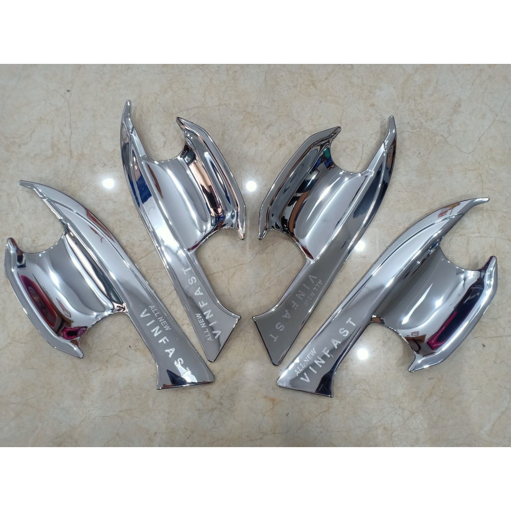 Ốp Tay Cửa Và Hõm Cửa Xe Vinfast LUX A Mạ Crom Cao Cấp Chống xước tay cửa làm đẹp cho xe