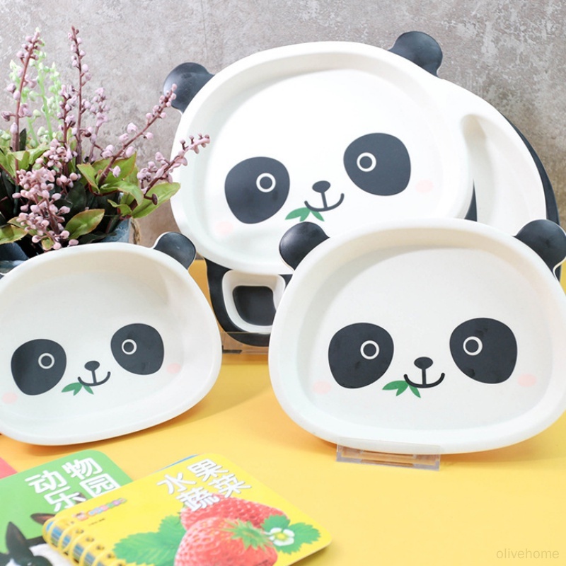 Bát Ăn Bằng Sợi Tre Hình Gấu Trúc Sáng Tạo Cho Trẻ Em