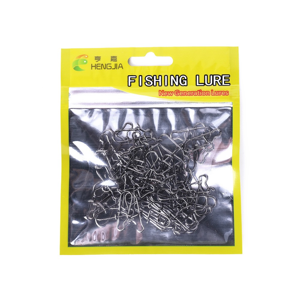 Set 50 khoen móc câu cá bằng thép không gỉ