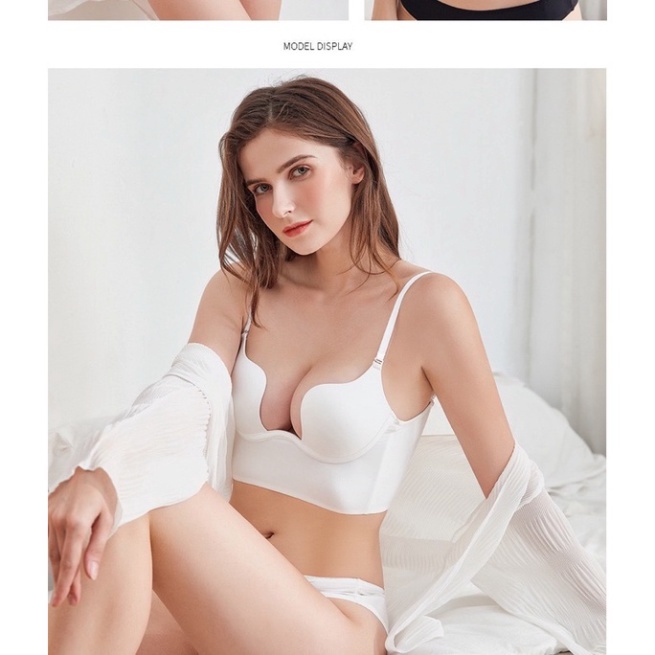 Áo Lót Nâng Ngực Hở Lưng Vải Su Mát Lạnh Cao Cấp 975 Nội Y Xanh chất thoáng mát cao cấp