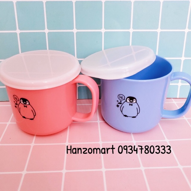 Ca uống nước có nắp đậy hàng nội địa Nhật