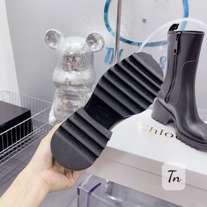 Boot Chloe Đen Kem Nâu Full Size 35-39 fullbox form to lùi sz