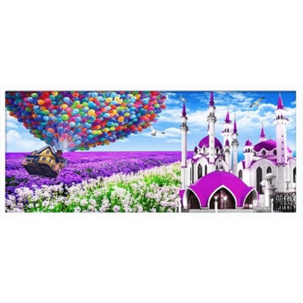 TRANH THÊU CHỮ THẬP PHONG CẢNH HH0801 (148X65) HH0802(194X84)