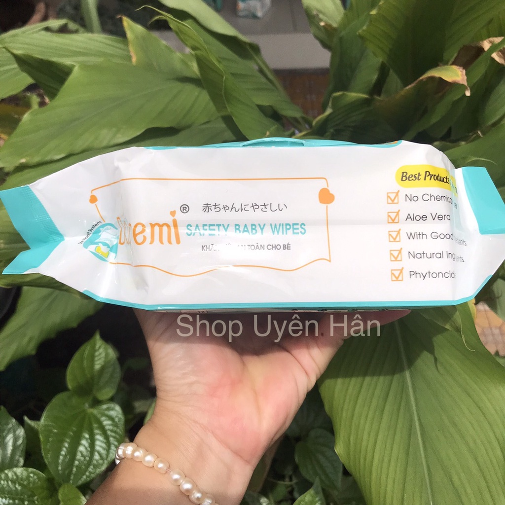 (Combo 2 gói ) Khăn ướt Doremi không mùi loại dày, to ( 100g)