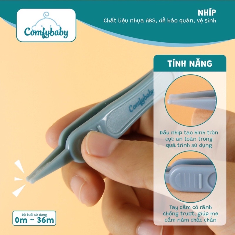 Bộ dụng cụ cắt móng tay cho bé ComfyBaby set 4 món