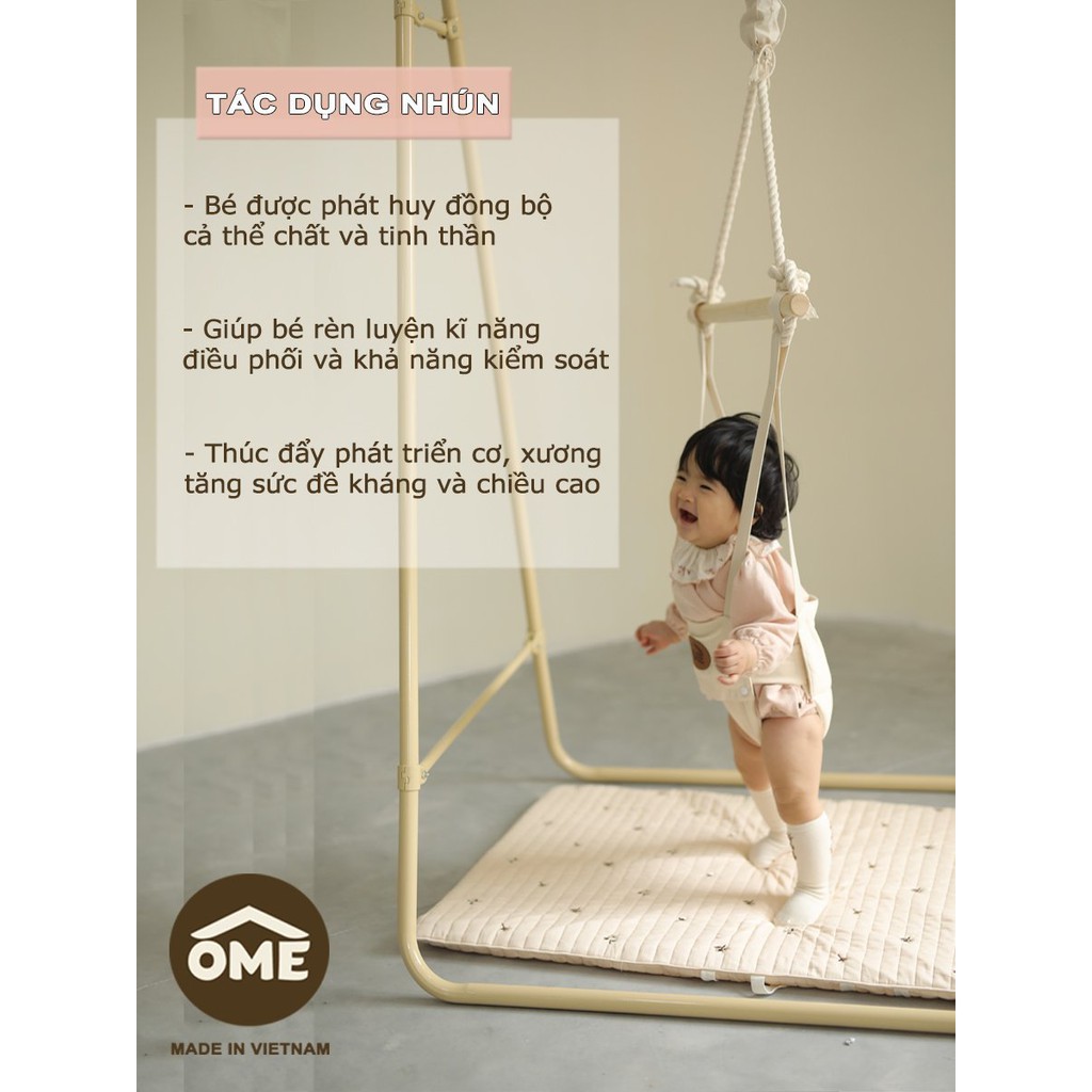 Xích đu kiêm nhún nhảy cho bé OME JUMPER KIDS 2in1 For Baby từ 3 tháng - 6 tuổi, hàng chính hãng OME