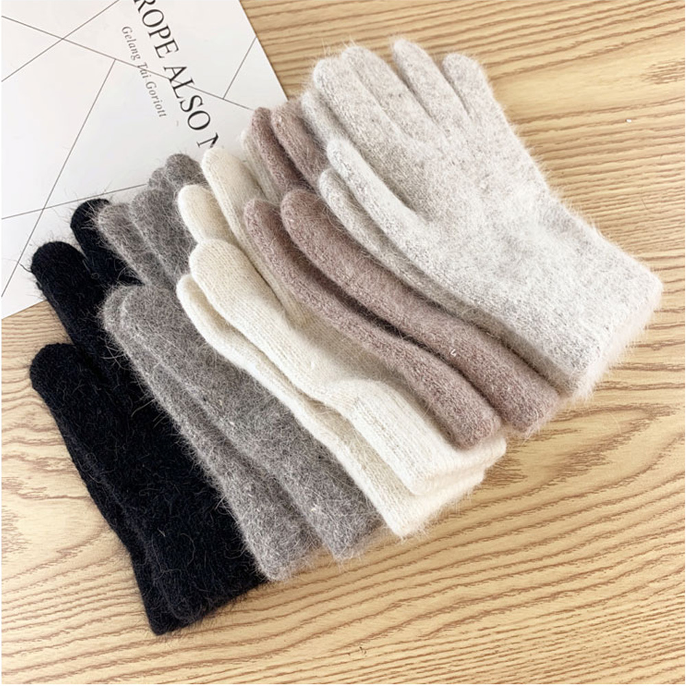 Đôi Găng Tay Bằng Len Cashmere Co Giãn Giữ Ấm Mùa Đông Thời Trang Cho Nam Và Nữ