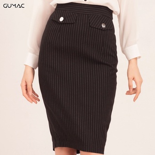 Chân váy ôm sọc VA560 GUMAC