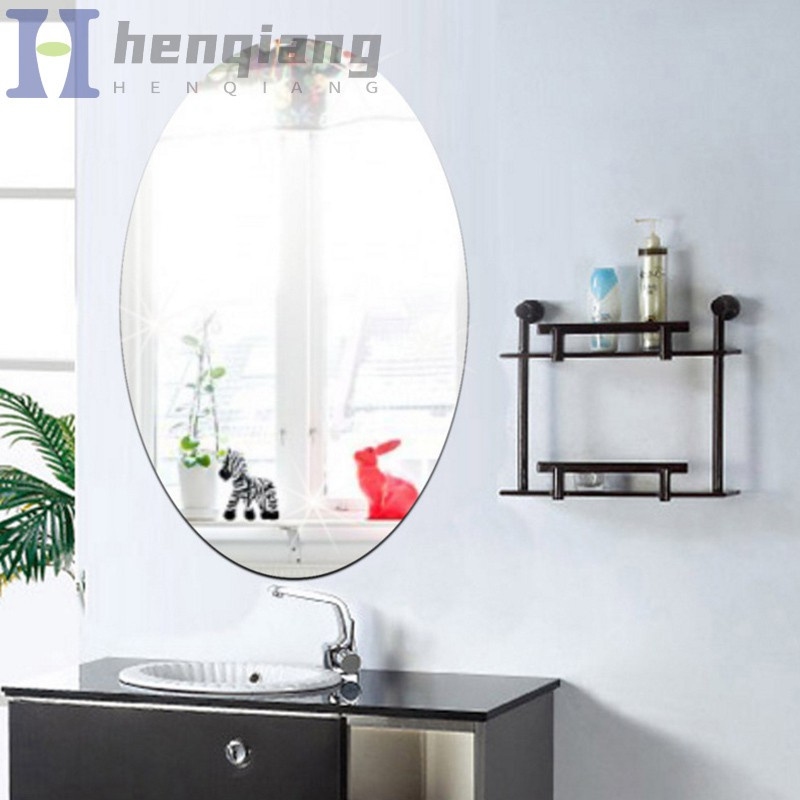 Miếng Dán Tường Hình Chữ Nhật Hiệu Ứng Gương 3d