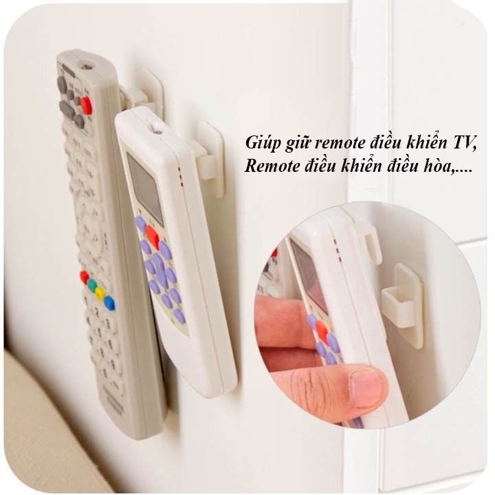 Bộ 2 Móc Dán Treo Remote Và Các Vật Dụng Nhỏ Đa Năng