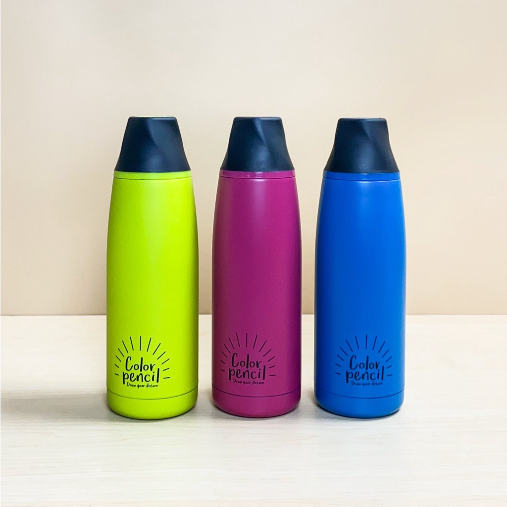 Bình giữ nhiệt Lock &amp; Lock Twister Tumbler kiểu dáng hình cây bút chì 450ml, bình nước Lock and Lock chính hãng