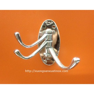 Móc áo 3 chấu inox.